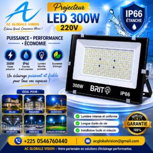 Projecteur LED 300W  220V