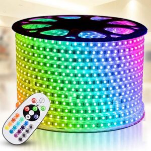 Ruban LED RGB multicolore étanche 220V 100 Metres
